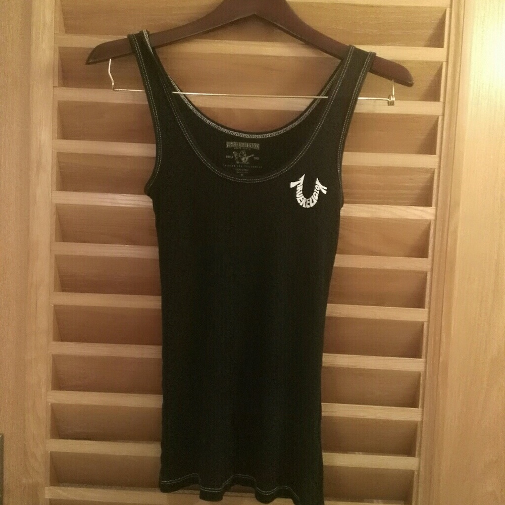 True Religion Black tank top for women