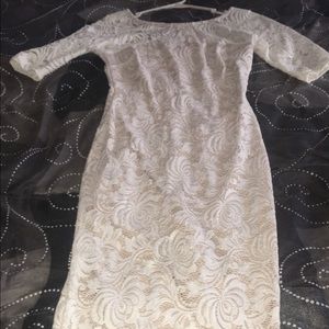 White lace dress