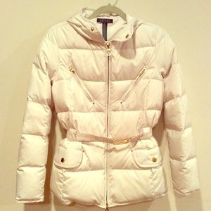 Ralph Lauren Women's Down Jacket Ivory/Off-white