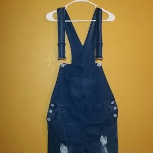 NWT denim fashion overalls L/XL