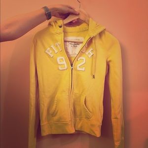 Bright yellow cotton coat