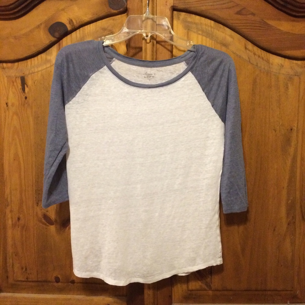 Linen T, Ann Taylor Loft Shirt
