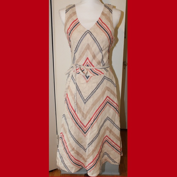 lands end linen dress