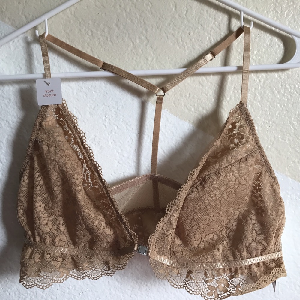 Gilligan O'malley target lace bralette size L NWT