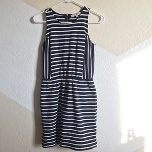 Loft Ann Taylor Blue Nautical Dress size XSP