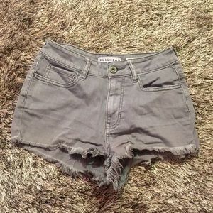 Gray high waisted shorts
