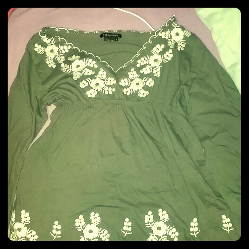 Beautiful Olive Long Sleeved Shirt