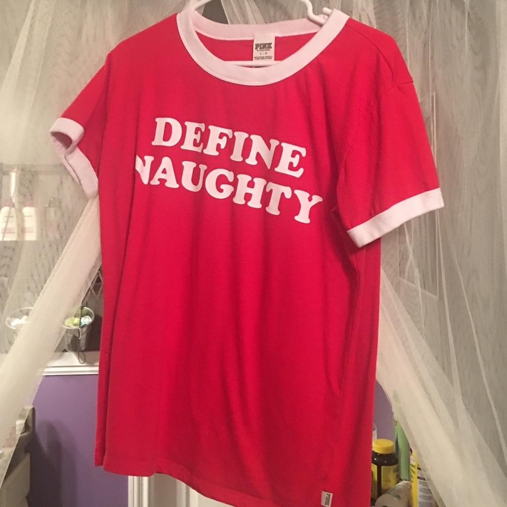PINK "define naughty" Tee