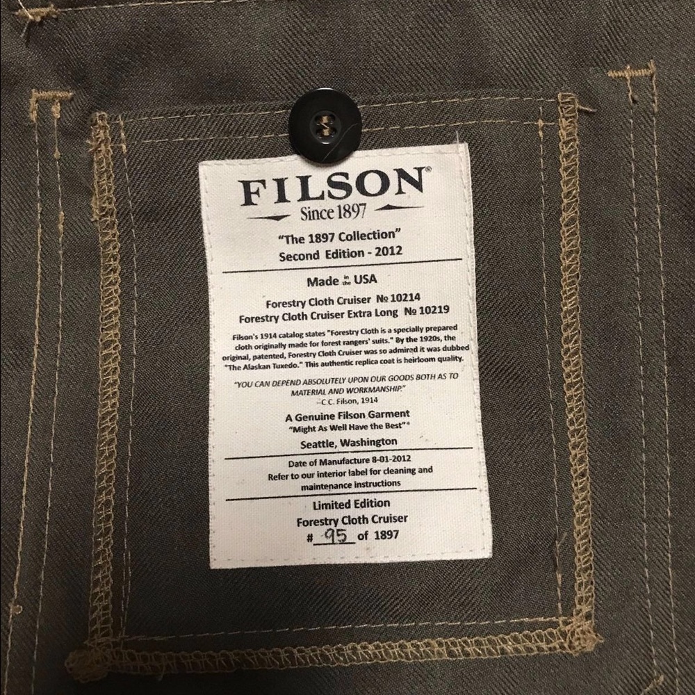 FILSON JACKET - Picture 3 of 4
