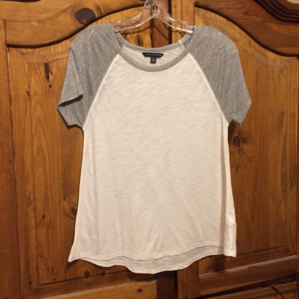 American Eagle Silver-White T
