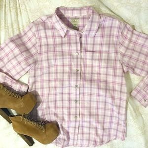 NWOT L.L. Bean Flannel Long Sleeve Button Down, S NWOT L.L. Bean Flannel Long Sleeve Button Down, S