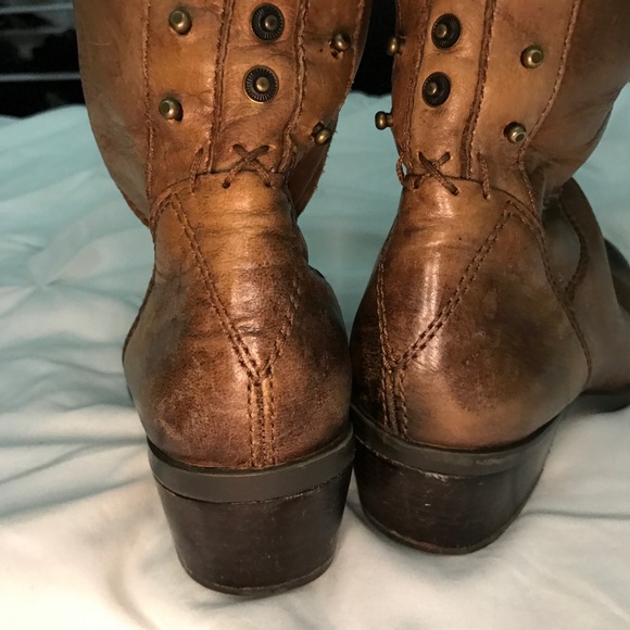 Vince Camuto Leather Knee-High Studded Boot - Picture 6 of 7