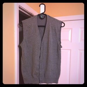 UCB cotton-wool blend sleeveless cardigan