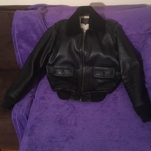 Men's Top Gun Military G-1 Jacket, Black, Size M