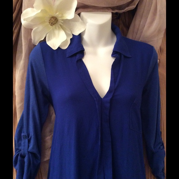 Splendid💕3/4 Sleeve Mix Media Top - Picture 3 of 8