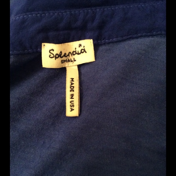 Splendid💕3/4 Sleeve Mix Media Top - Picture 4 of 8