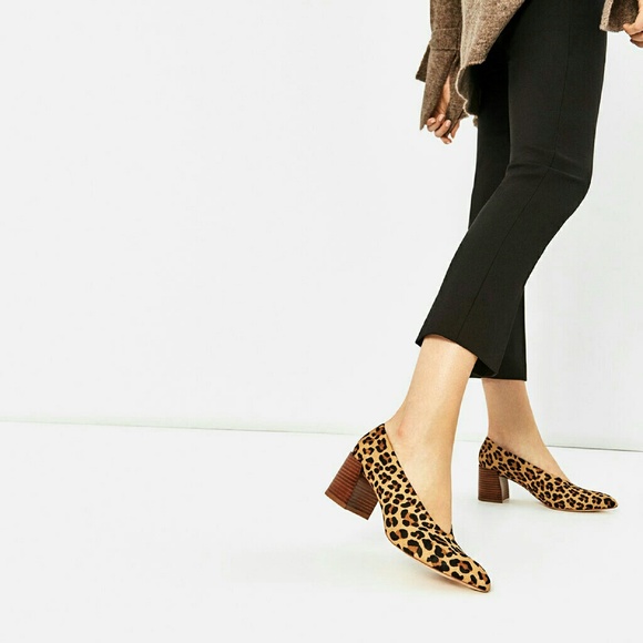 Zara Shoes Zara Leather Leopard Shoes 6255 Poshmark