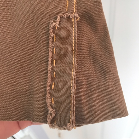 Adriana USA brown jacket with decorative stitching - Picture 4 of 7