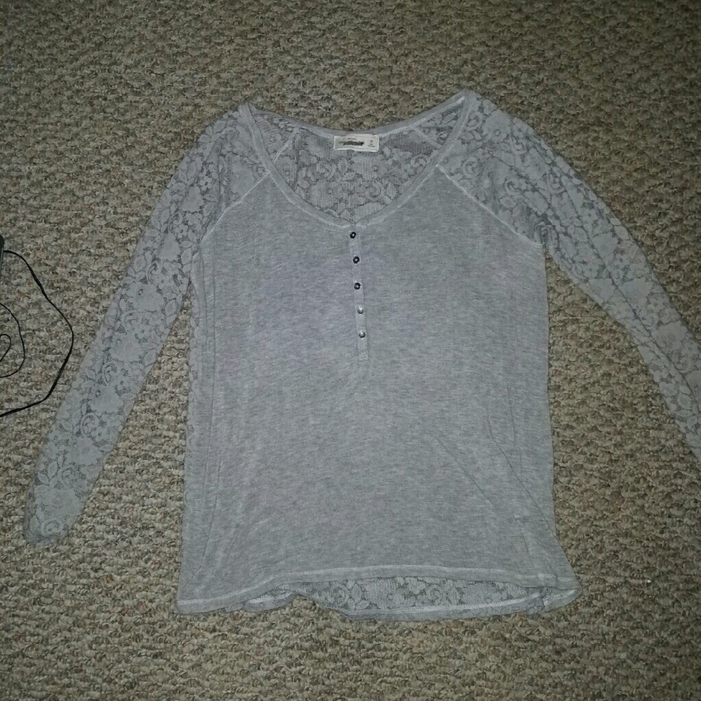 Abricrombie & fitch, Lace & solid long sleeve