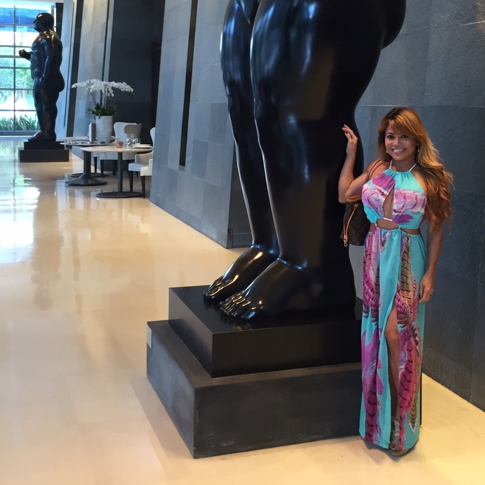 Maxi Boho Adjustable Dress With Double High Slits. - Picture 2 of 7