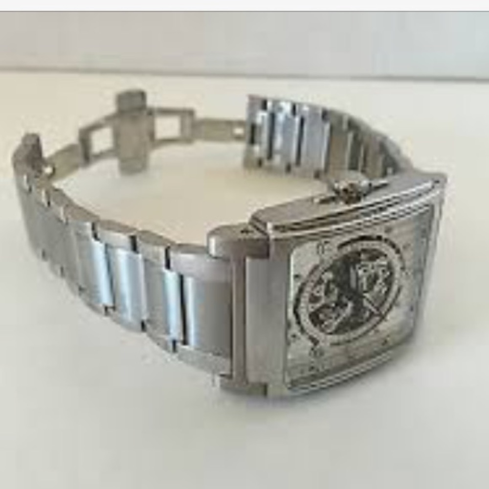 Mens authentic Bulova automatic skeleton watch