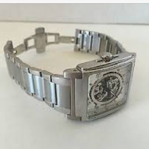 Mens authentic Bulova automatic skeleton watch