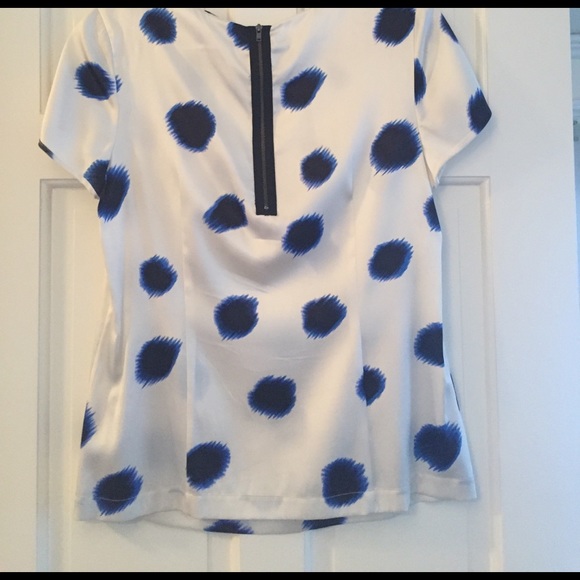 Ann Taylor Short Sleeve Silk Top - Picture 3 of 3
