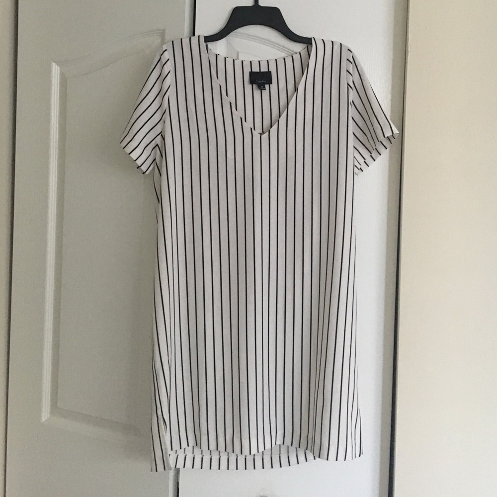 Black and White Striped Tunic