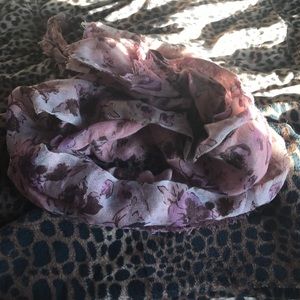 Purple, flower scarf