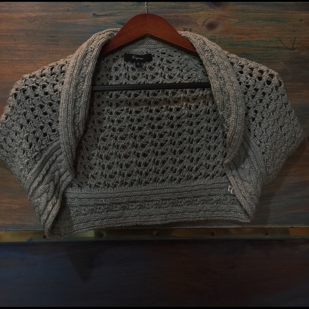 Sparkly grey shrug