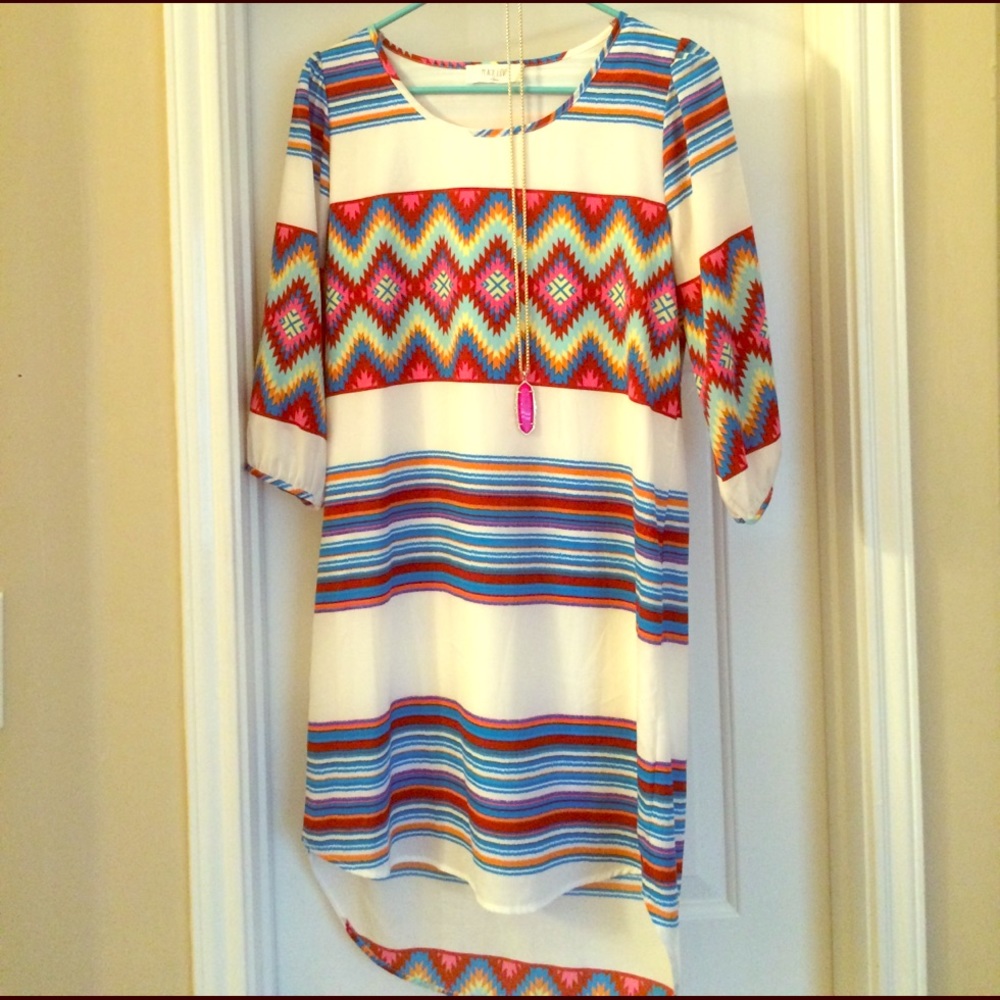 Aztec Print Dress
