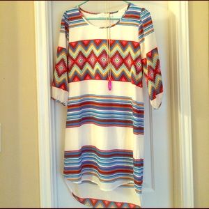 Aztec Print Dress