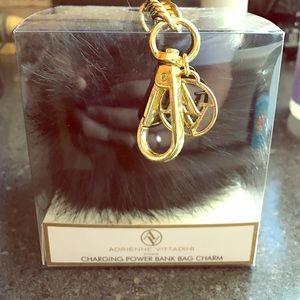 Charging Power Bank Bag Fuzzy Ball Charm