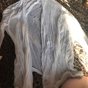 Ambiance Apparel- white coverup