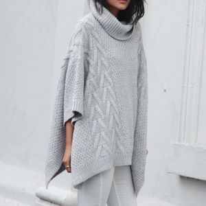 Gray Poncho