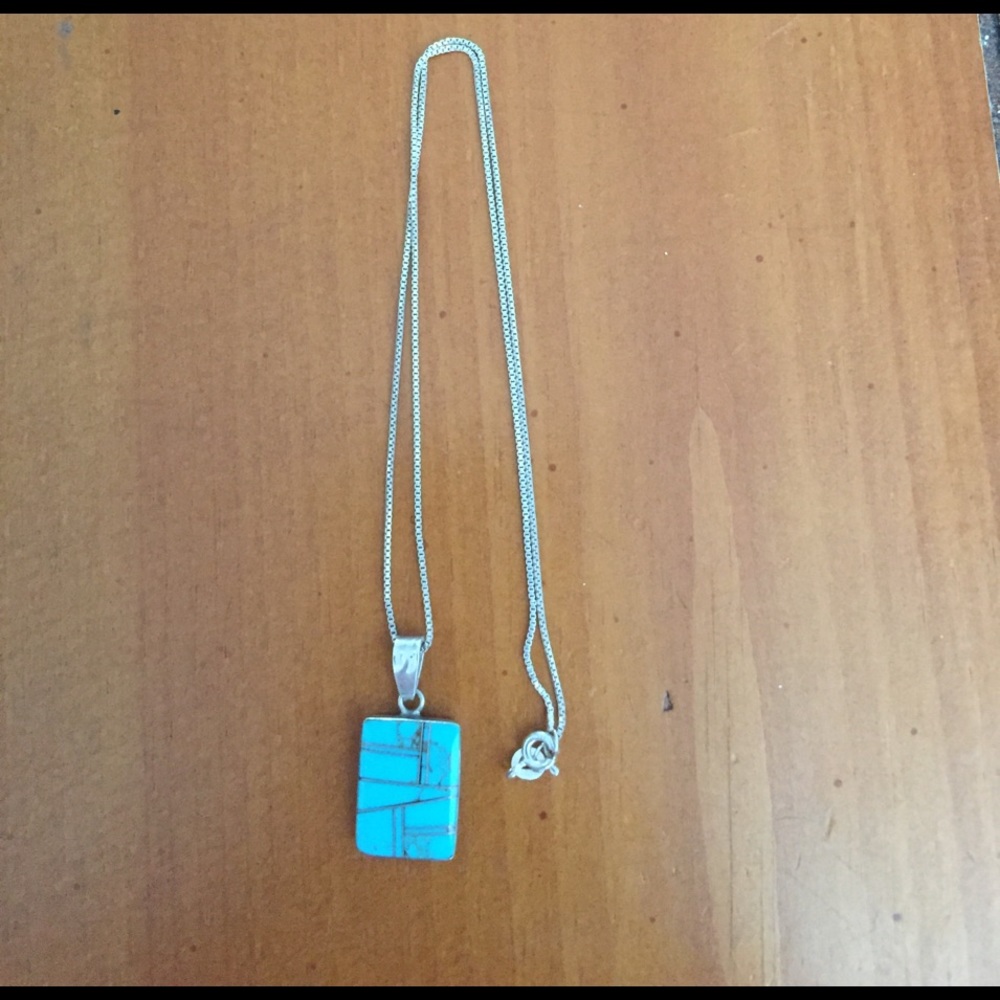 Sterling Silver and Turquoise Necklace
