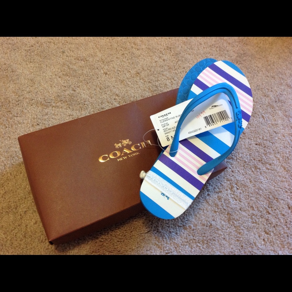 NWT Coach Flip Flops
