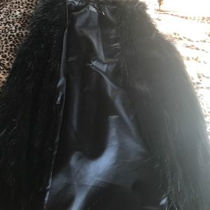 Black fur vest