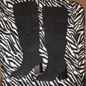 Knee high black boots by Apt 9