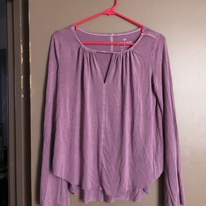 American Eagle bell-sleeved jersey top