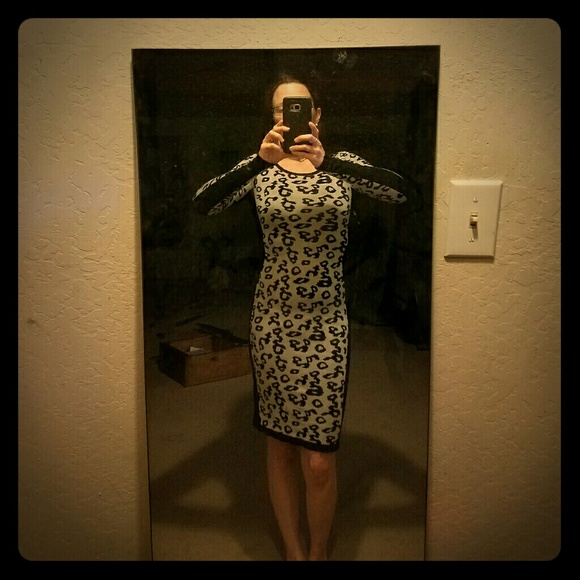 Dresses - Leopard Body Con Sweater Dress! Dresses - Leopard Body Con Sweater Dress!