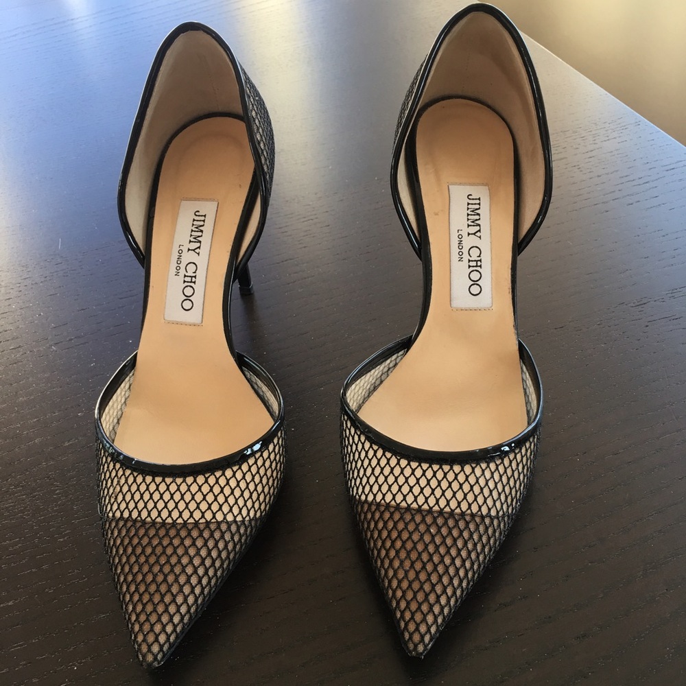 Jimmy Choo shoes size 7! Style Addison net/patent
