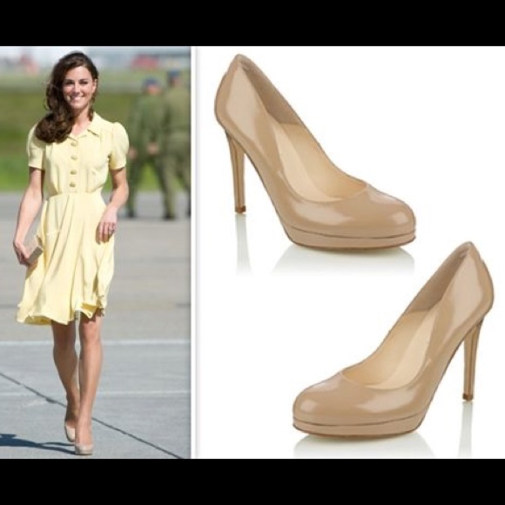 Lk Bennett sledge nude pumps, Kate's shoe, size 38