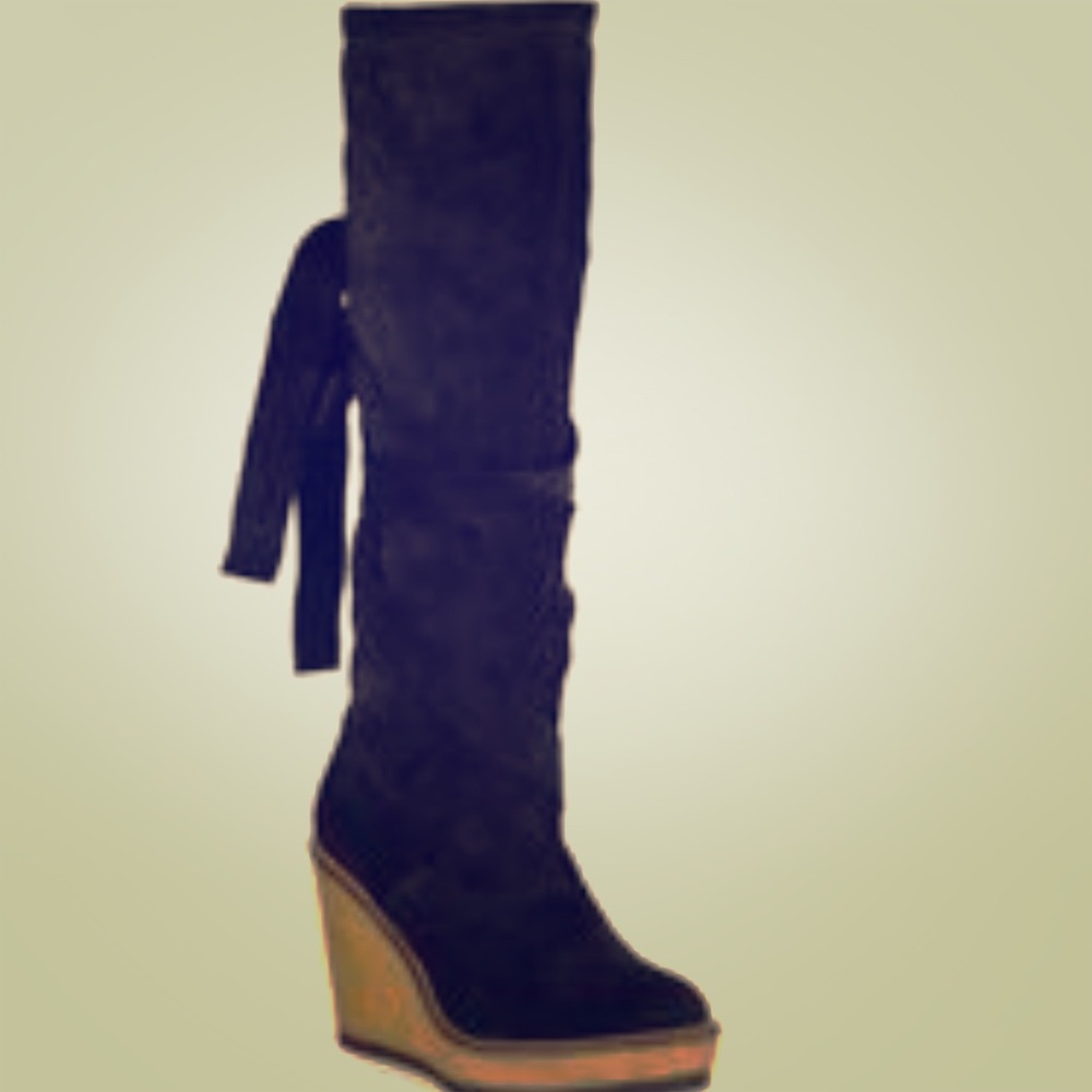 ROBERT -CLERGERIE  suede tall wrap around boot