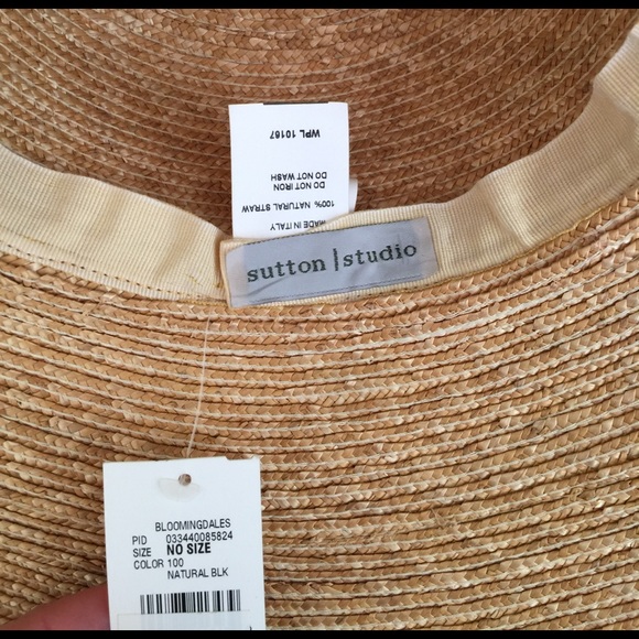 Sutton/Studio beige/black large brim hat - Picture 5 of 6