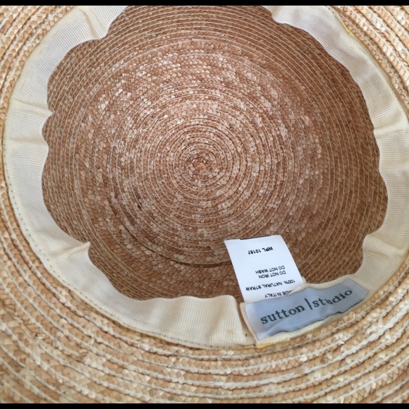 Sutton/Studio beige/black large brim hat - Picture 6 of 6