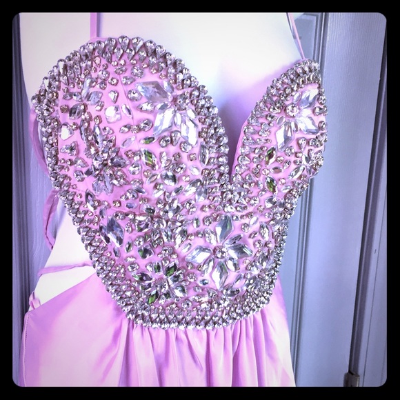 Mignon Pale Orchid Prom Dress - Picture 1 of 7