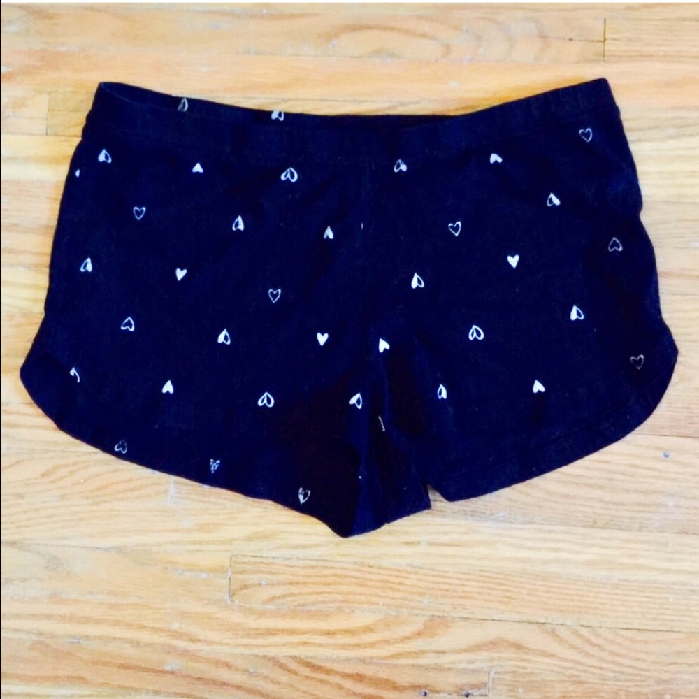 Heart pajama shorts