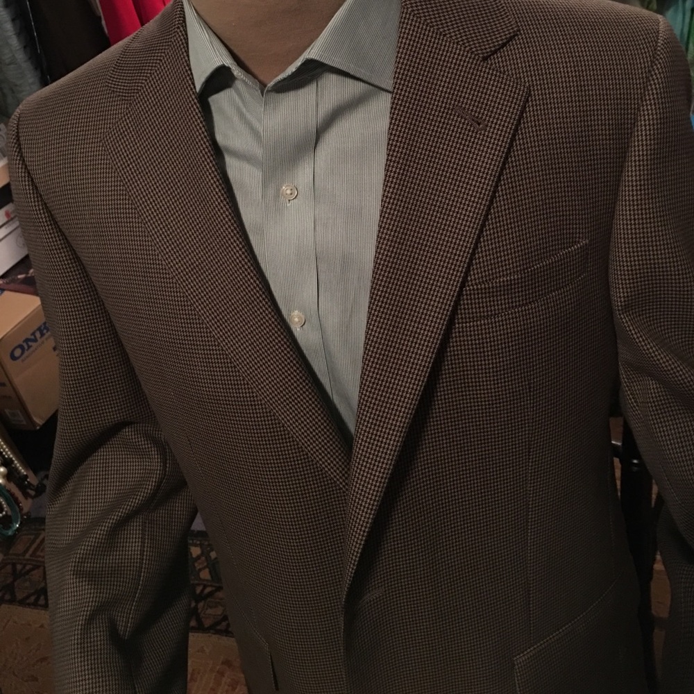 Present in a JoS A. Bank jacket! Rich & famous!