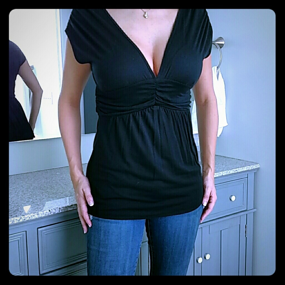 Limited deep v neck top